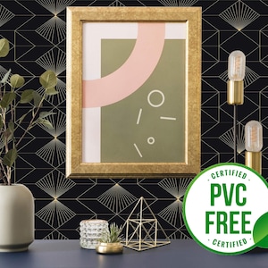 The Great Gatsby Tapete | Ablösbare Tapete oder ungeklebte Tapete - PVC-Frei | Bold Geometric Selbstklebende Tapete