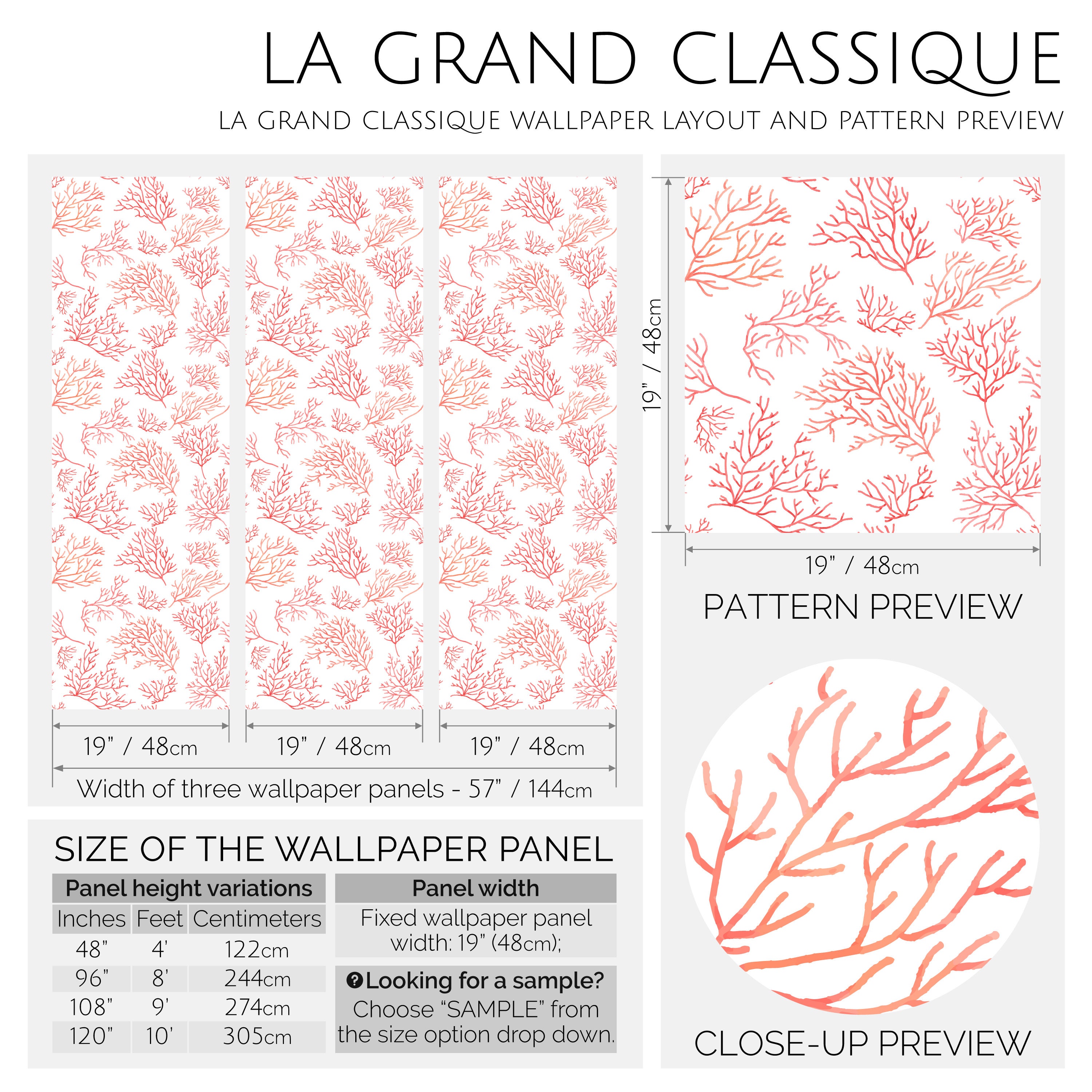 Pink and White Coral Peel and Stick Wallpaper Pink and White Etsy