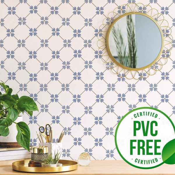 70s retro self-adhesive wallpaper | Tile removable peel and stick wallpaper - PVC-Free material & Eco-friendly Inks