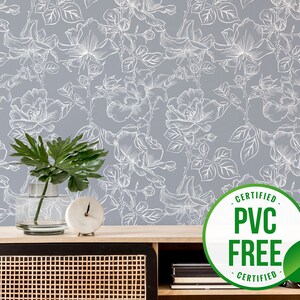 Floral self-adhesive wallpaper | Retro Rose removable peel and stick wallpaper - PVC-Free material & Eco-friendly Inks