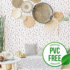 Terrazzo self-adhesive wallpaper | Dot Removable Peel and Stick wallpaper or Unpasted wallpaper - PVC-Free | Terrazzo wall design