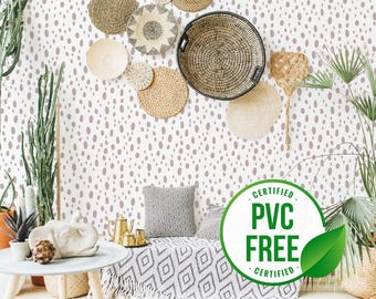 Papel pintado autoadhesivo tipo terrazo / Papel pintado removible con puntos, fácil de pegar o sin adhesivo - Sin PVC / Diseño de pared tipo terrazo