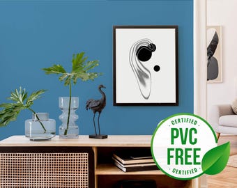 Plain blue self-adhesive wallpaper | Blue Solid Color removable peel and stick wallpaper - PVC-Free material & Eco-friendly Inks