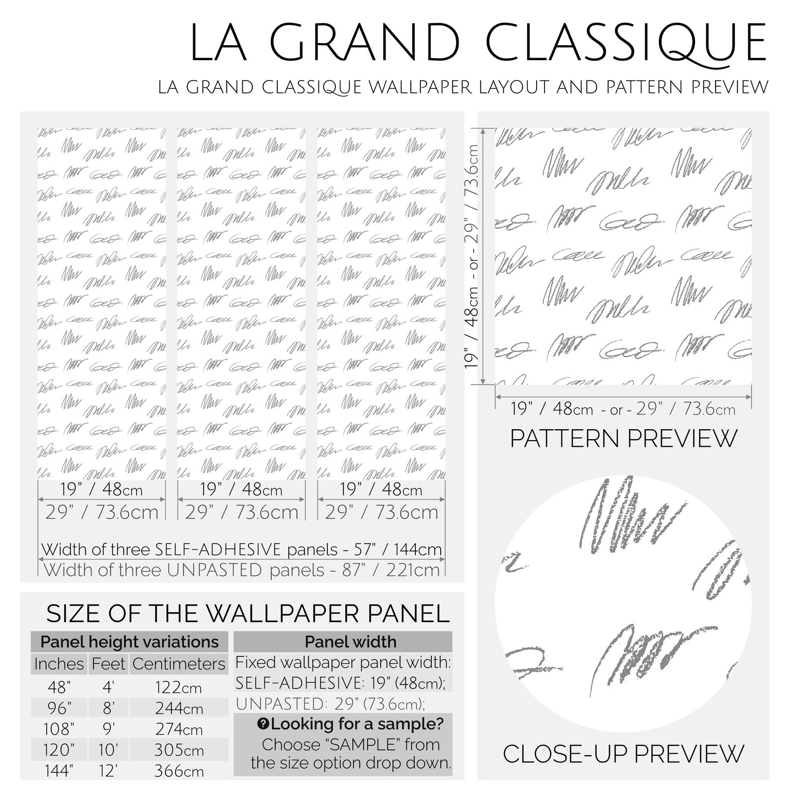 Handwriting Wallpaper Ink Script Removable Peel and Stick | Etsy