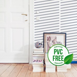 Striped wallpaper | Lines Removable Peel and Stick wallpaper or Unpasted wallpaper - PVC-Free | Geometric Self-adhesive wallpaper