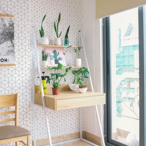 Geometric self-adhesive wallpaper | Hexagon Removable Peel and Stick wallpaper or Unpasted wallpaper - PVC-Free image 8
