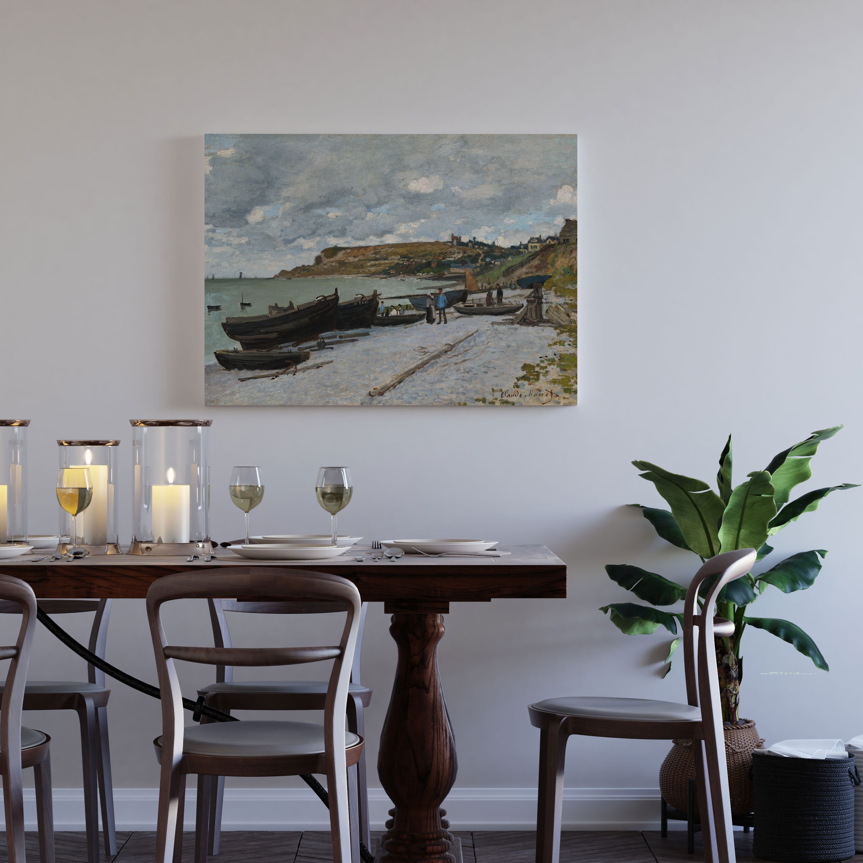 Sainte-adresse by Claude Monet Canvas Wall Art Print / Stretched