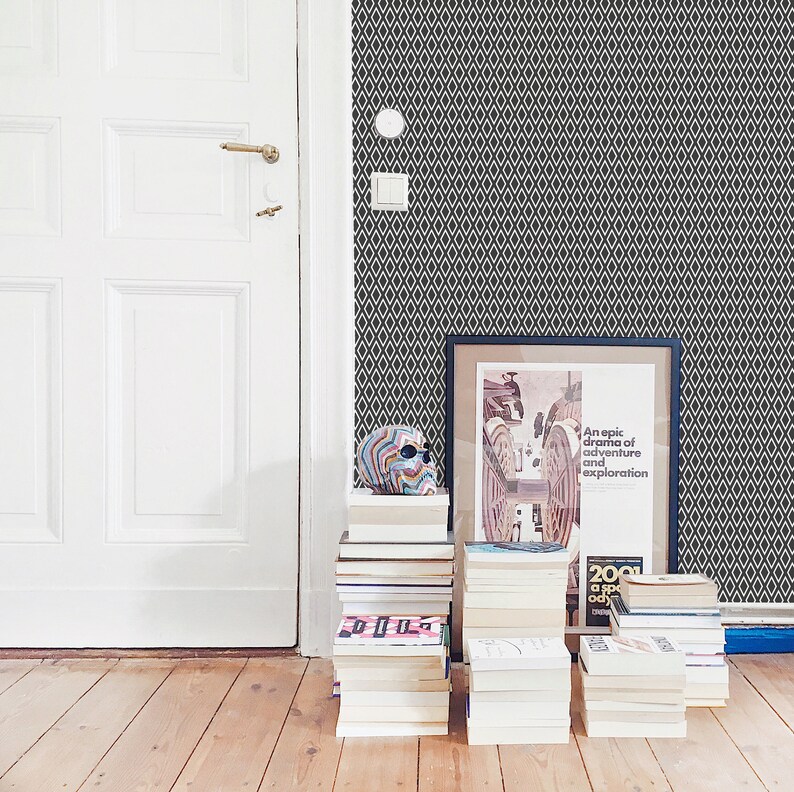 Harlequin Peel and Stick Wallpaper Diamond Removable or Etsy