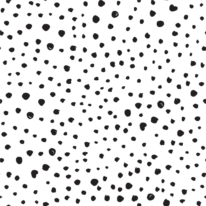 Speckled dot selfadhesive wallpaper Black and white Etsy