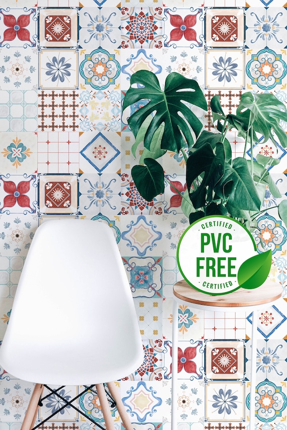 Portuguese Tile Selfadhesive Wallpaper Tile Removable Peel Etsy