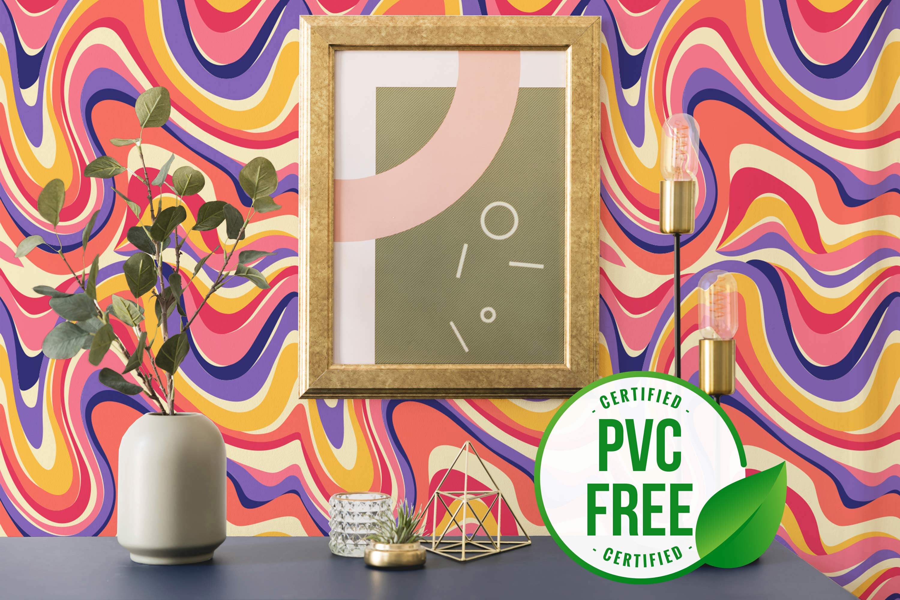 Colorful Psychedelic Wallpaper Removable Peel and Stick - Etsy