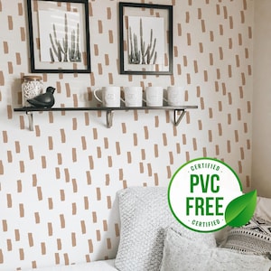 Watercolor Brush stroke self-adhesive wallpaper | Brush strokes removable peel and stick wallpaper or Unpasted wallpaper - PVC-Free