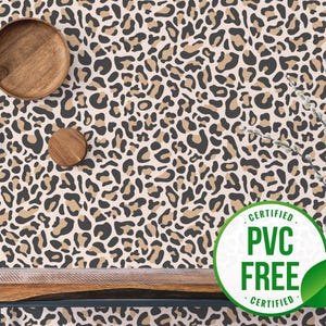Schwarz und Braun Leoparden Tapete | Ablösbare Tapete oder ungeklebte Tapete - PVC-Frei | Tier selbstklebende Tapete