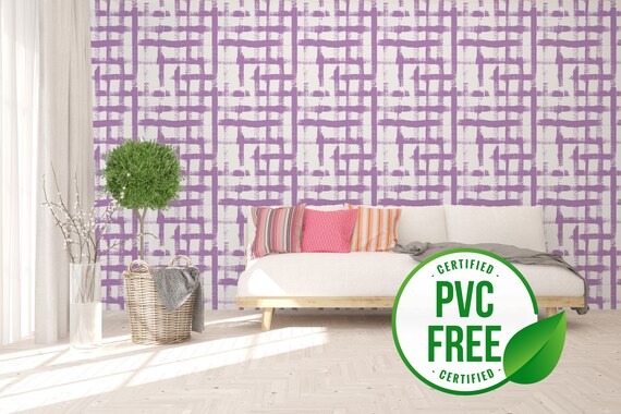 Purple Brush Stroke Self-adhesive Wallpaper Grid Removable - Etsy New Zealand Purple Brush Stroke Self-adhesive Wallpaper Grid Removable - Etsy New Zealand