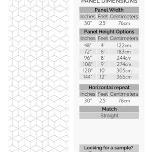 Geometric self-adhesive wallpaper | Hexagon Removable Peel and Stick wallpaper or Unpasted wallpaper - PVC-Free image 4