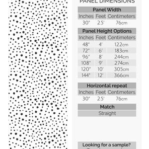 Speckled dot self-adhesive wallpaper | Black and white polka dot Removable Peel and Stick wallpaper or Unpasted wallpaper - PVC-Free image 4