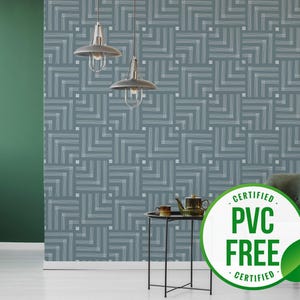 Papier peint géométrique | décoratif amovible amovible ou papier peint non encollé - sans PVC | Papier peint auto-adhésif géométrique