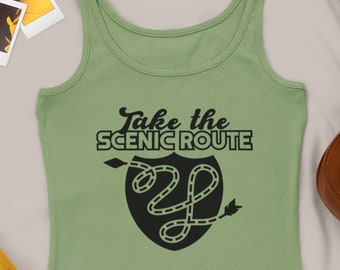 Scenic Route SVG: Road Trip Shirt Design (Digital Download)