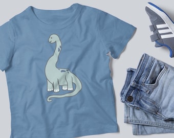 Brachiosaurus Dinosaur SVG, Baby Boy Clipart (Digital Download)