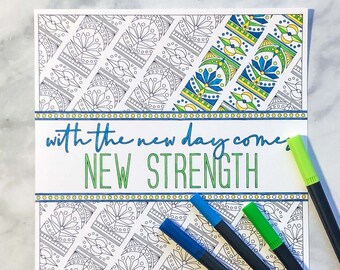 Art Deco Geometric Coloring Page: Mindfulness Gift (8x10" JPEG Digital Download)