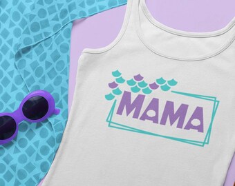 Mermaid Mom Scales SVG, Mama Shirt Design (Digital Download)