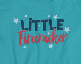 Little Firecracker, Patriotic Girl Svg, 4th of July Shirt Design, Memorial Day Svg, Independence Day Svg, American Girl Svg, 4th of July Svg