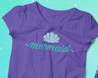 Mermaid Shell SVG, Summer Shirt Design (Digital Download)