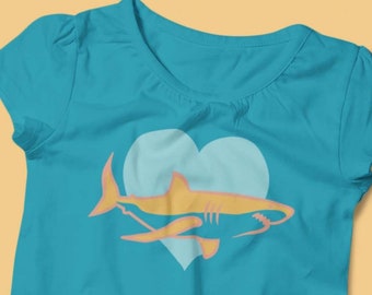 Cute Shark Lover SVG Design, Summer Vacation Clipart (Digital Download)
