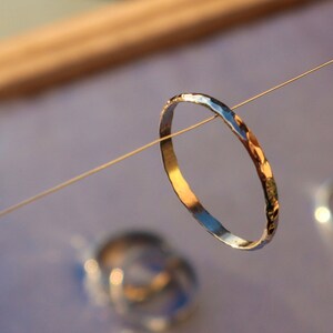 Hammered MINIMAL SILVER RING - Unique Style Ring - Dainty Silver Ring - Ring For Girlfriend - Silver Band Ring - Sterling Silver Ring