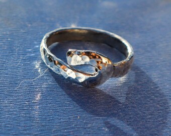 THICK SILVER Wave RING - Unique Style Ring - Statement Ring - Ring For Girlfriend - Silver Band Ring - Sterling Silver Ring