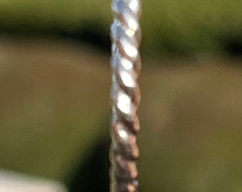 Thick Silver Twist Ring, Sterling Silver Ring, Handmade Ring, Elegant Ring, Ring for Wife, Ring for Girlfriend, Promise Ring, Anniversary