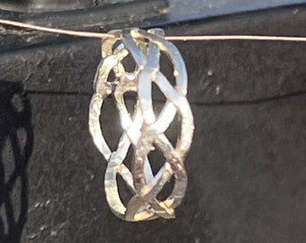 Elegant Silver Twist Ring, Rope Ring, Wedding Band, Art nouveau Ring, Silver Ring, Silver Band, Ring for wife, Ring for Husband, Anniversary