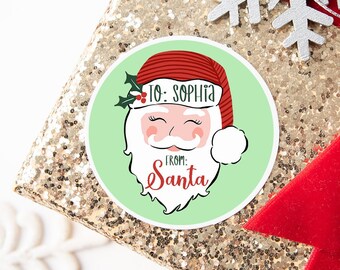 Von Weihnachtsaufklebern, personalisierten Weihnachtsgeschenkaufklebern, benutzerdefinierten Weihnachtsaufklebern, Weihnachtsgeschenkanhängern, Love Santa Geschenkanhängern, Weihnachtsetiketten