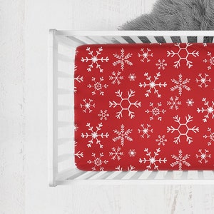 Snowflake crib sheet discount
