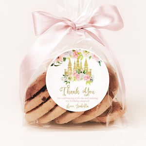 Princess Thank You Stickers, Princess Birthday Favor Labels, Princess Birthday Party Favor Sticker, Girl Birthday Stickers, Girl Favors PRI1