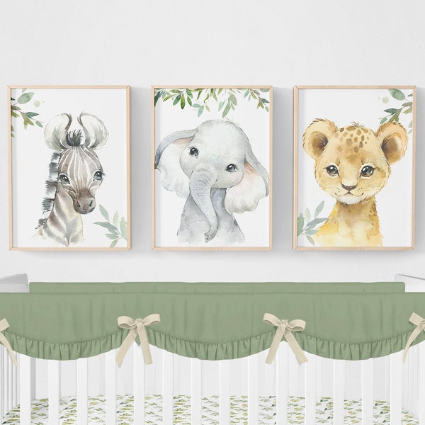 Safari Nursery Prints Set of 3 - Etsy