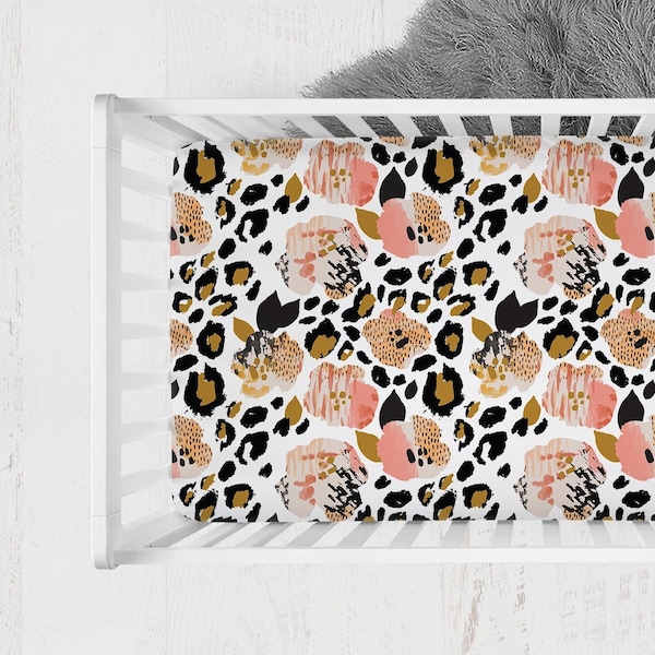 Leopard Crib Bedding Etsy