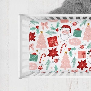 Santa Crib Sheet Etsy