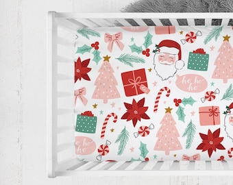 christmas cot sheet