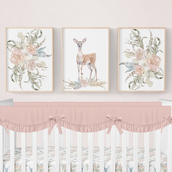 Deer Nursery Decor Etsy