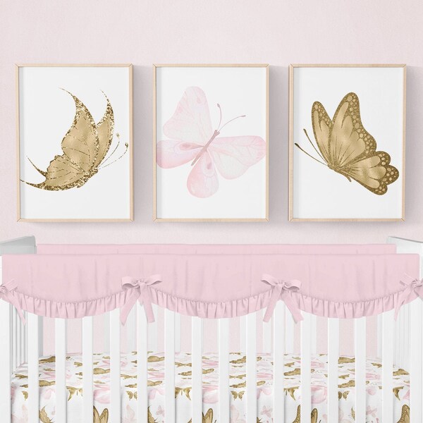 Pink Gold Nursery Etsy