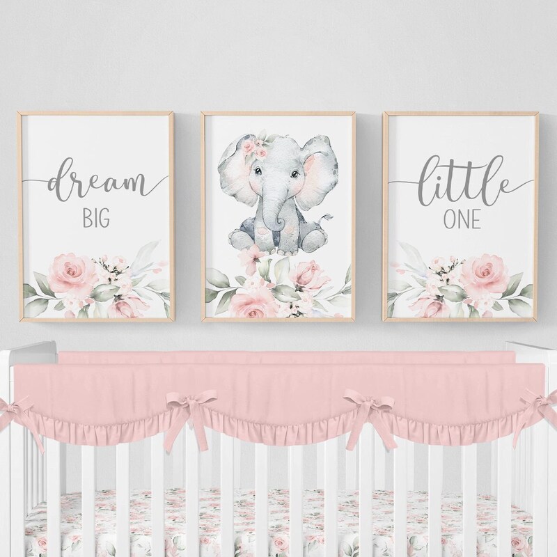 Elephant Nursery Print - Etsy