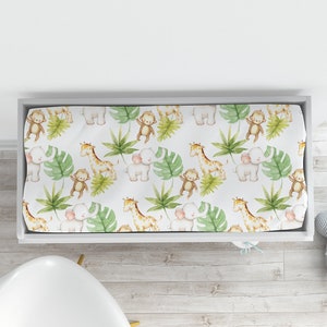 Safari Changing Pad Cover, Jungle Changing Pad Cover, Safari Nursery Decor, Jungle Nursery, Baby Boy Changing Pad Cover, Baby Shower Gift
