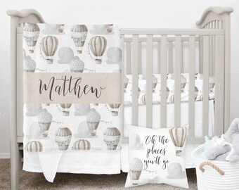 hot air balloon cot bedding