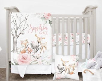 mini crib bumper set