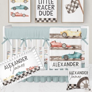 Baby Boy Crib Bedding Set, Car Crib Bedding Set Boy, Cars Nursery Bedding, Race Car Crib Sheets Boy, Crib Sets Boy, Race Car Nursery Decor