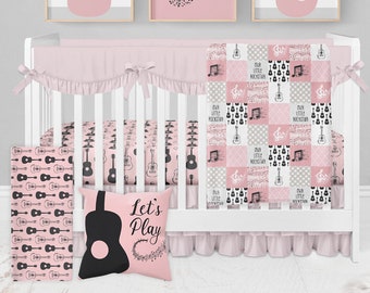 guitar crib bedding sets