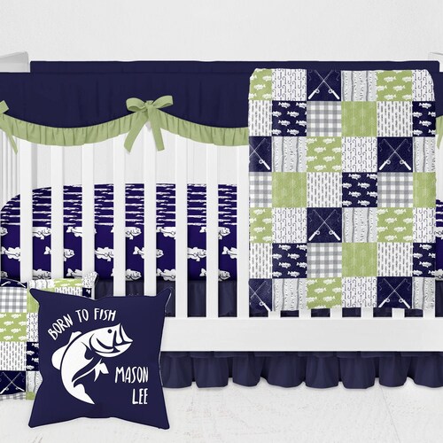 Baby Nursery Bedding Set Baby Fishing Hunting Etsy