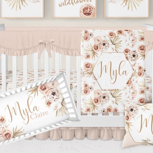 Unicorn Crib Bedding Set Boho Nursery Bedding Baby Girl Crib Etsy