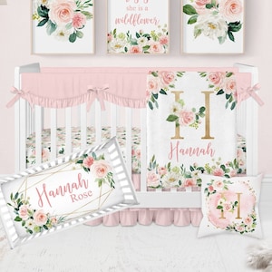 Rose gold crib set new arrivals